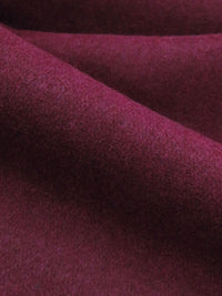 Royal Burgundy Polyester/Wool Melton Coating 58W