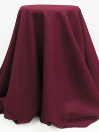 Royal Burgundy Polyester/Wool Melton Coating 58W