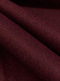 Bordeaux Polyester/Wool Melton Coating 60W
