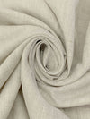 Sandstone/White 100% Linen Light-Weight Yarn-Dyed Chambray Linen 58W
