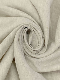 Sandstone/White 100% Linen Light-Weight Yarn-Dyed Chambray Linen 58W