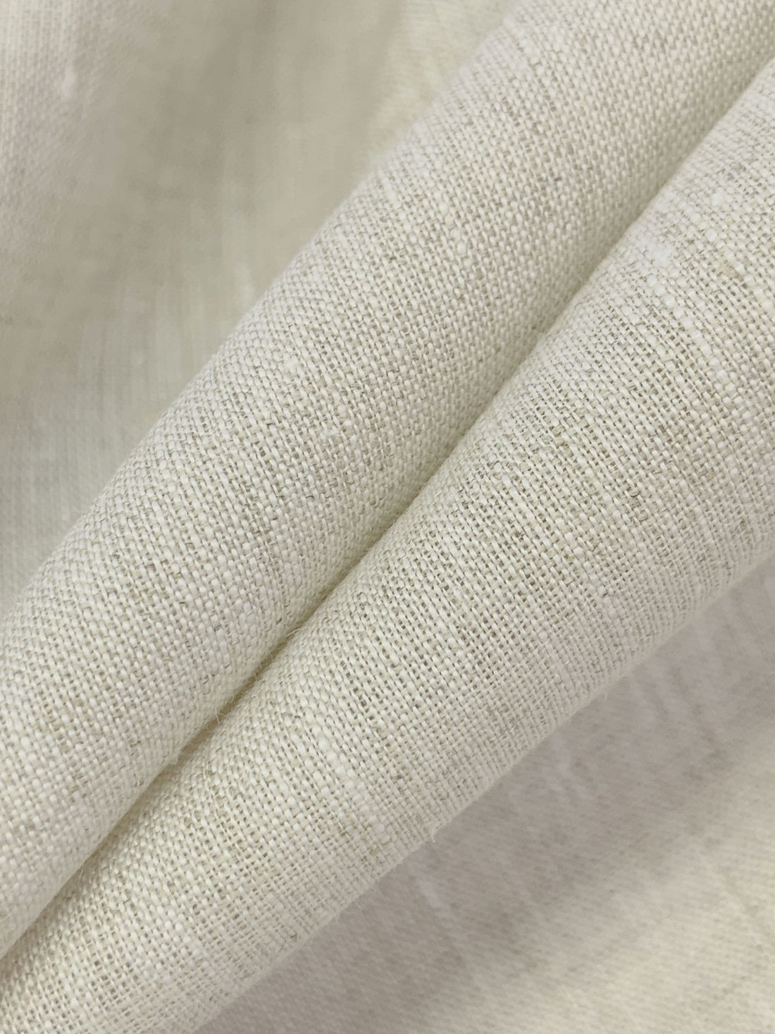 Sandstone/White 100% Linen Light-Weight Yarn-Dyed Chambray Linen 58W