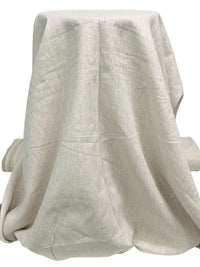 Sandstone/White 100% Linen Light-Weight Yarn-Dyed Chambray Linen 58W