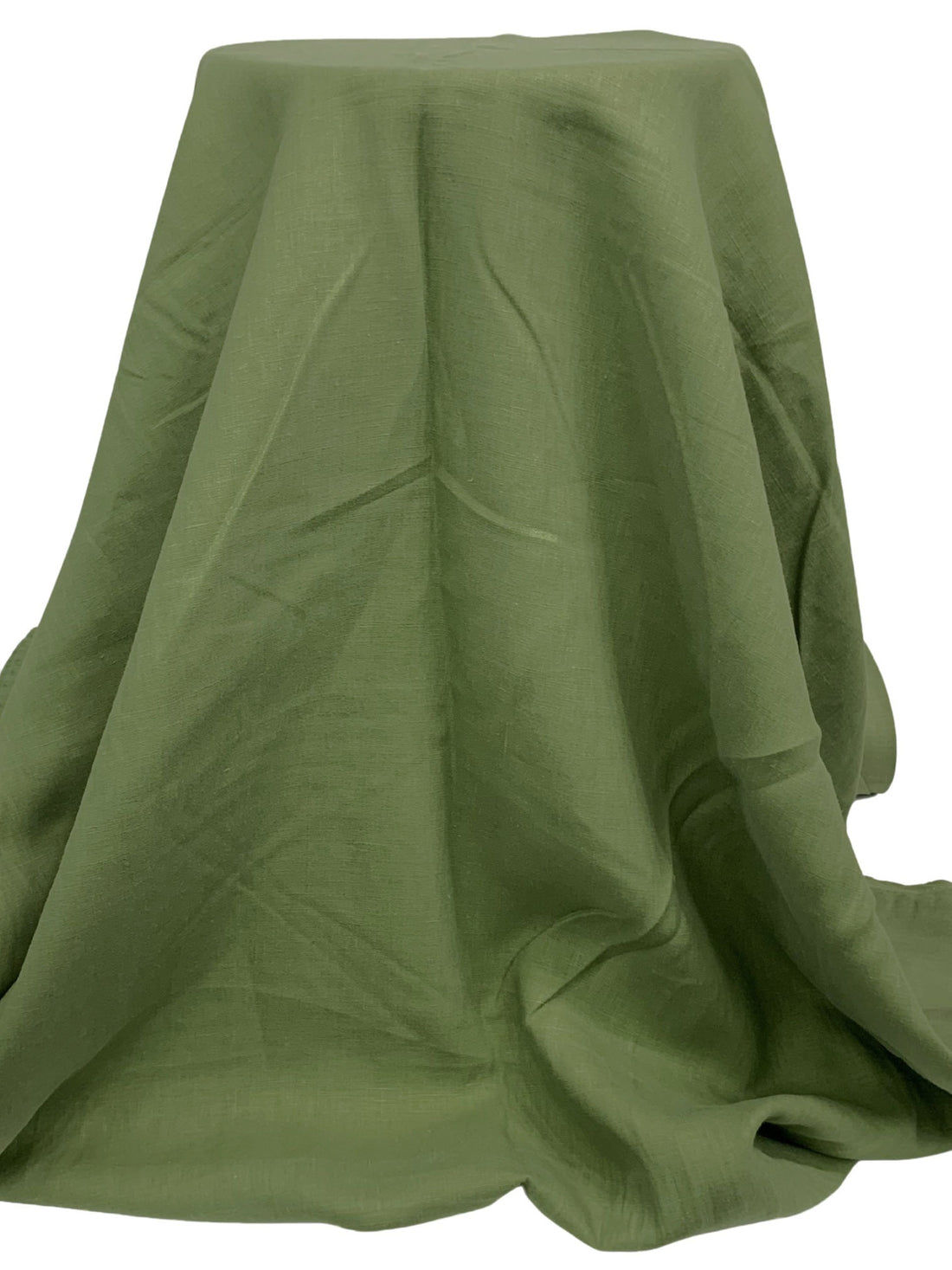 Fern Green 100% Linen Mid-Weight Woven 58W