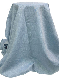 Moonstone Blue/White 100% Linen Light-Weight Yarn-Dyed Chambray Linen 58W