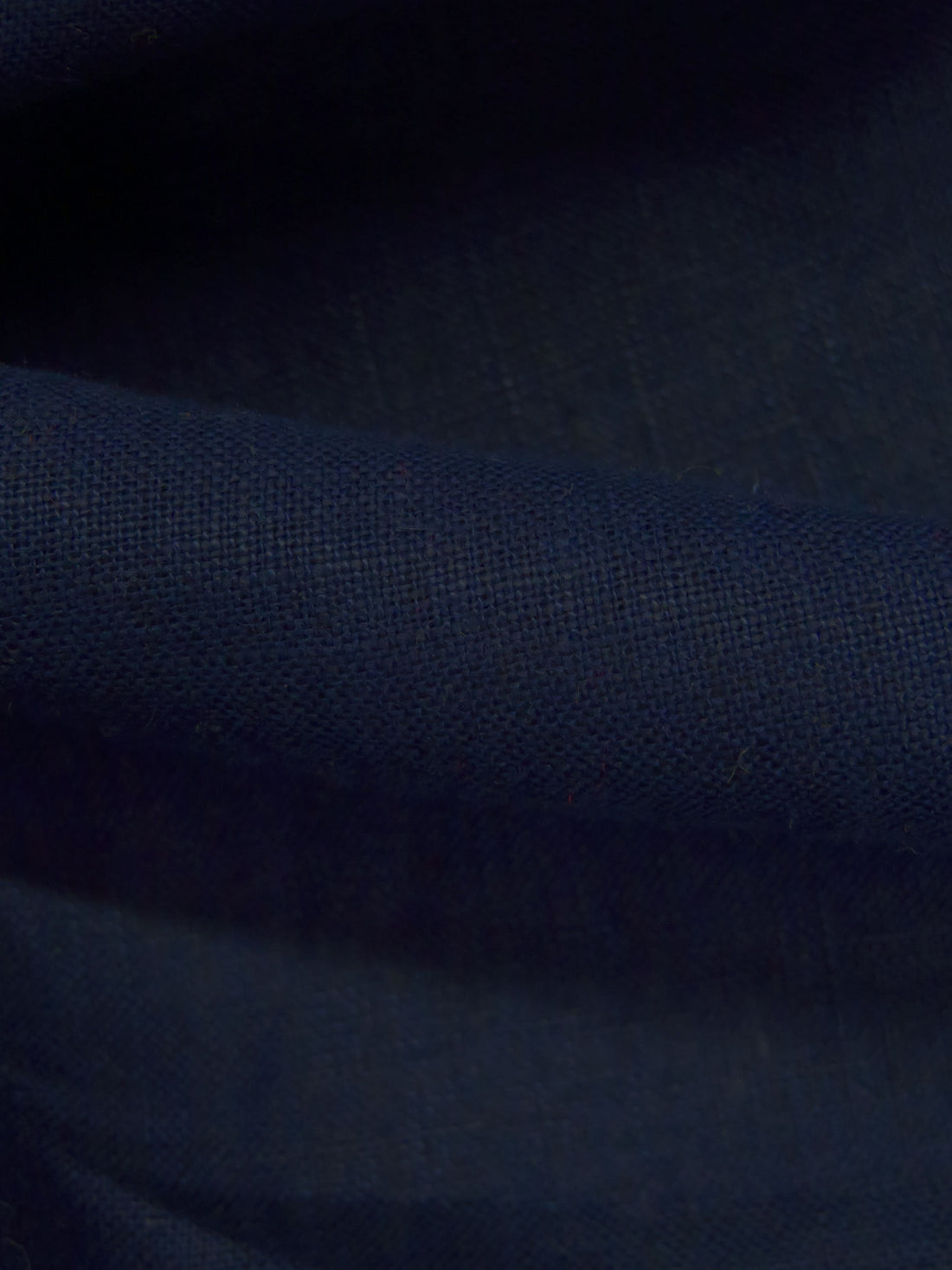 Midnight Blue 100% Linen Midweight Woven 58W