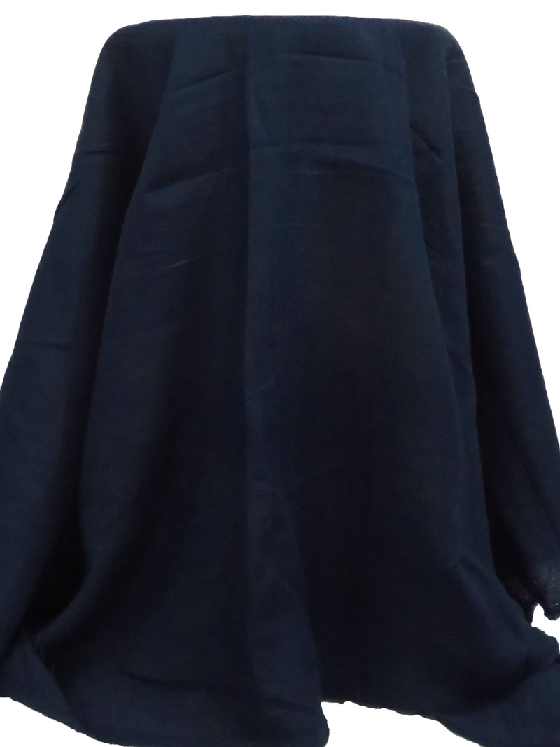 Midnight Blue 100% Linen Midweight Woven 58W
