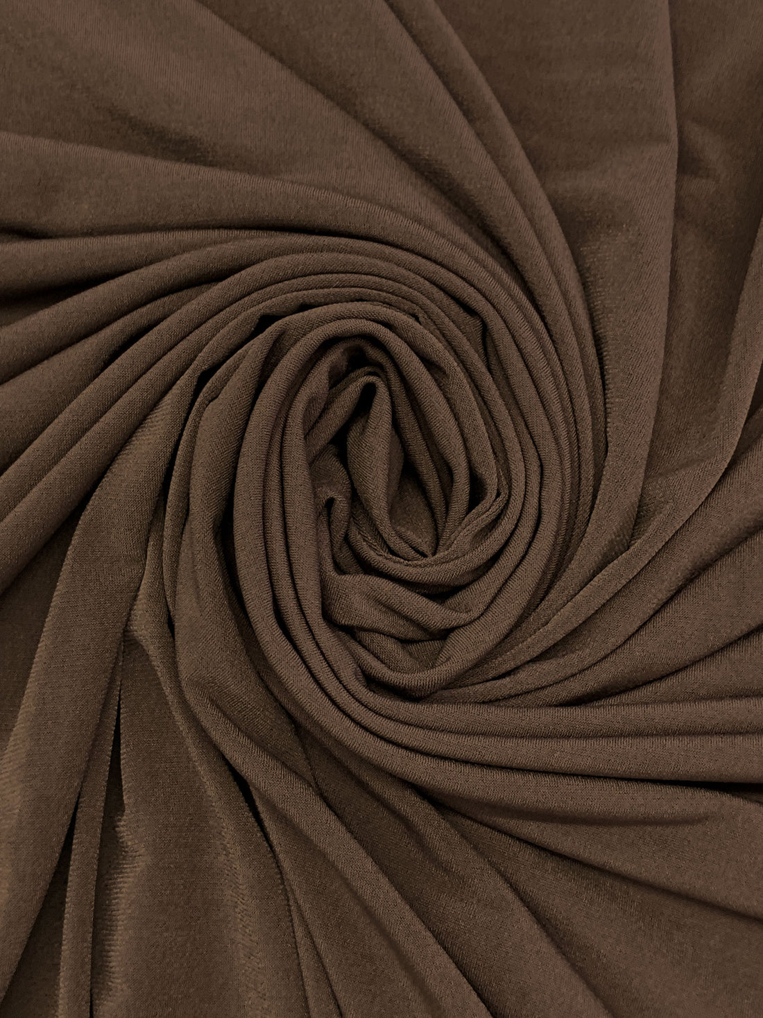 Umber Brown Polyester/Lycra ITY Knit 58W