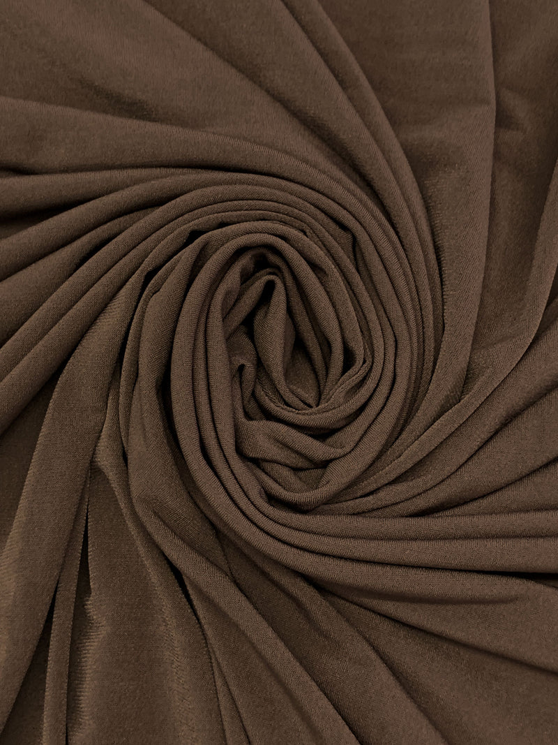 Umber Brown Polyester/Lycra ITY Knit 58W