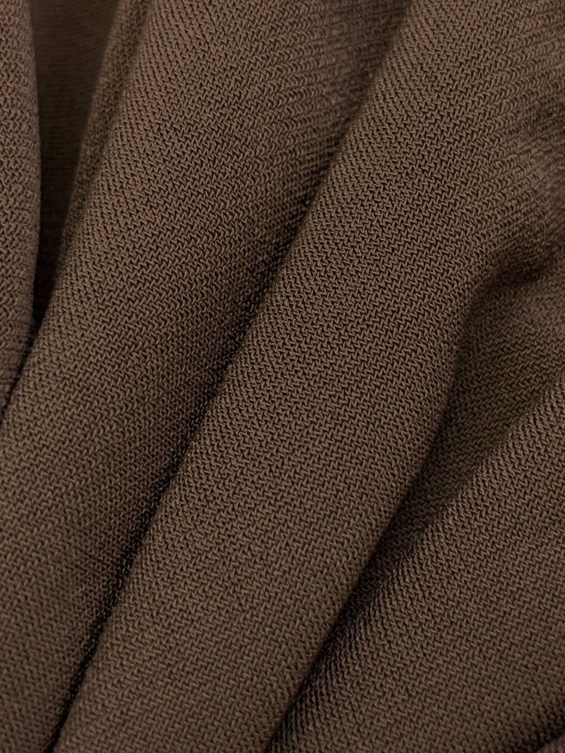 Umber Brown Polyester/Lycra ITY Knit 58W