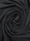 Dark Charcoal Gray Polyester/Lycra ITY Knit 58W