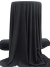 Dark Charcoal Gray Polyester/Lycra ITY Knit 58W