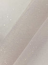 Antique Stone/Silver 100% Nylon Sparkle Tulle Netting 58W