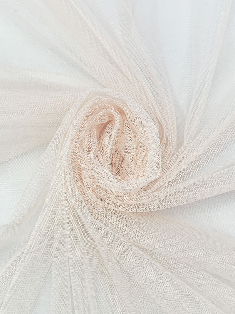 Soft Almond 100% Nylon Soft Bobbinette Netting 62W
