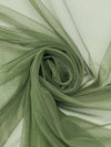 Muted Olive 100% Nylon Soft Bobbinette Netting 58W