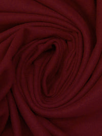 Dark Rosewood Red Polyester/Wool Melton Coating 58W