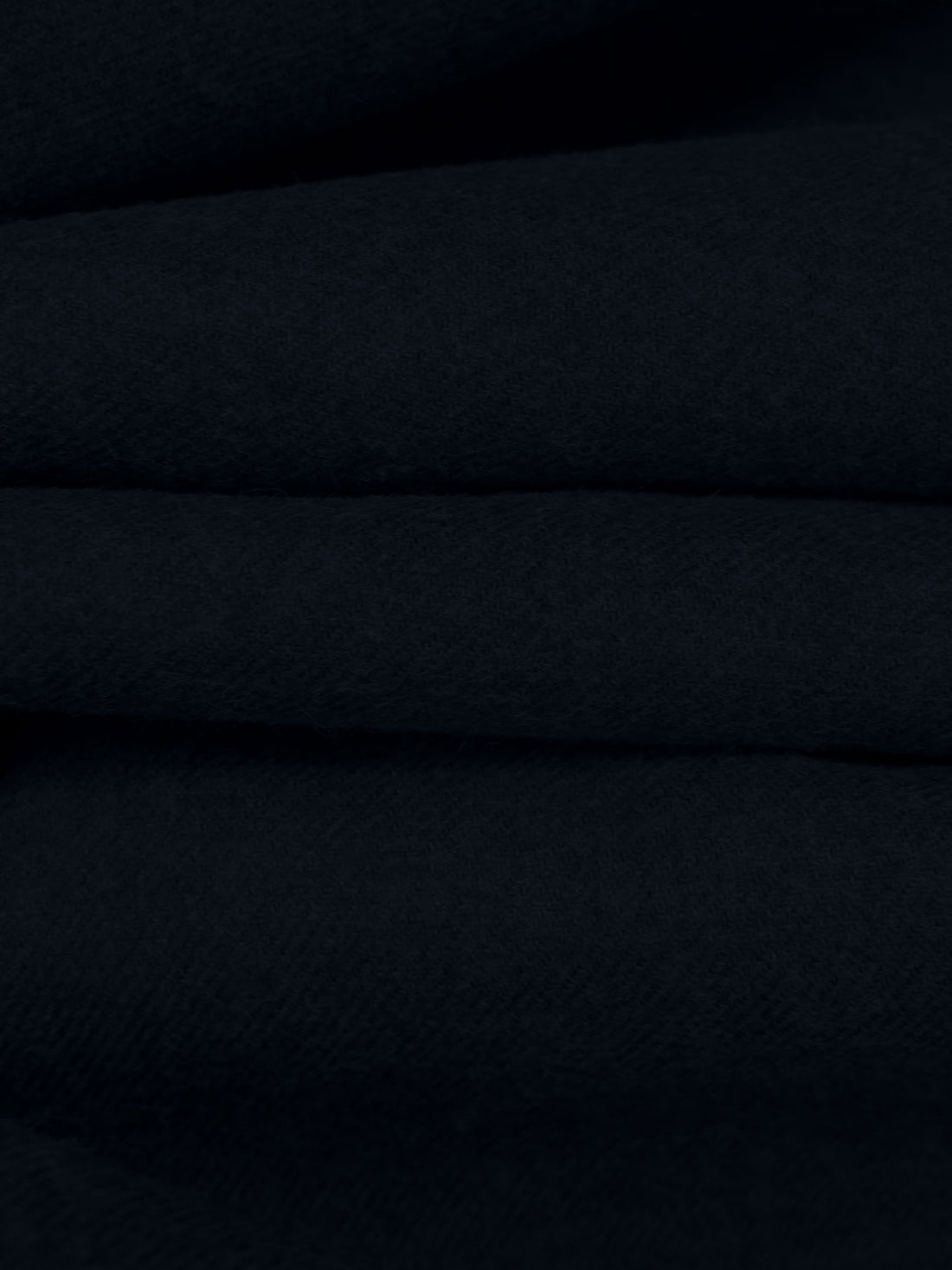 Midnight Navy 100% Cotton Flannel Shirting 56W