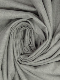 Middle Gray 100% Cotton Flannel Shirting 56W