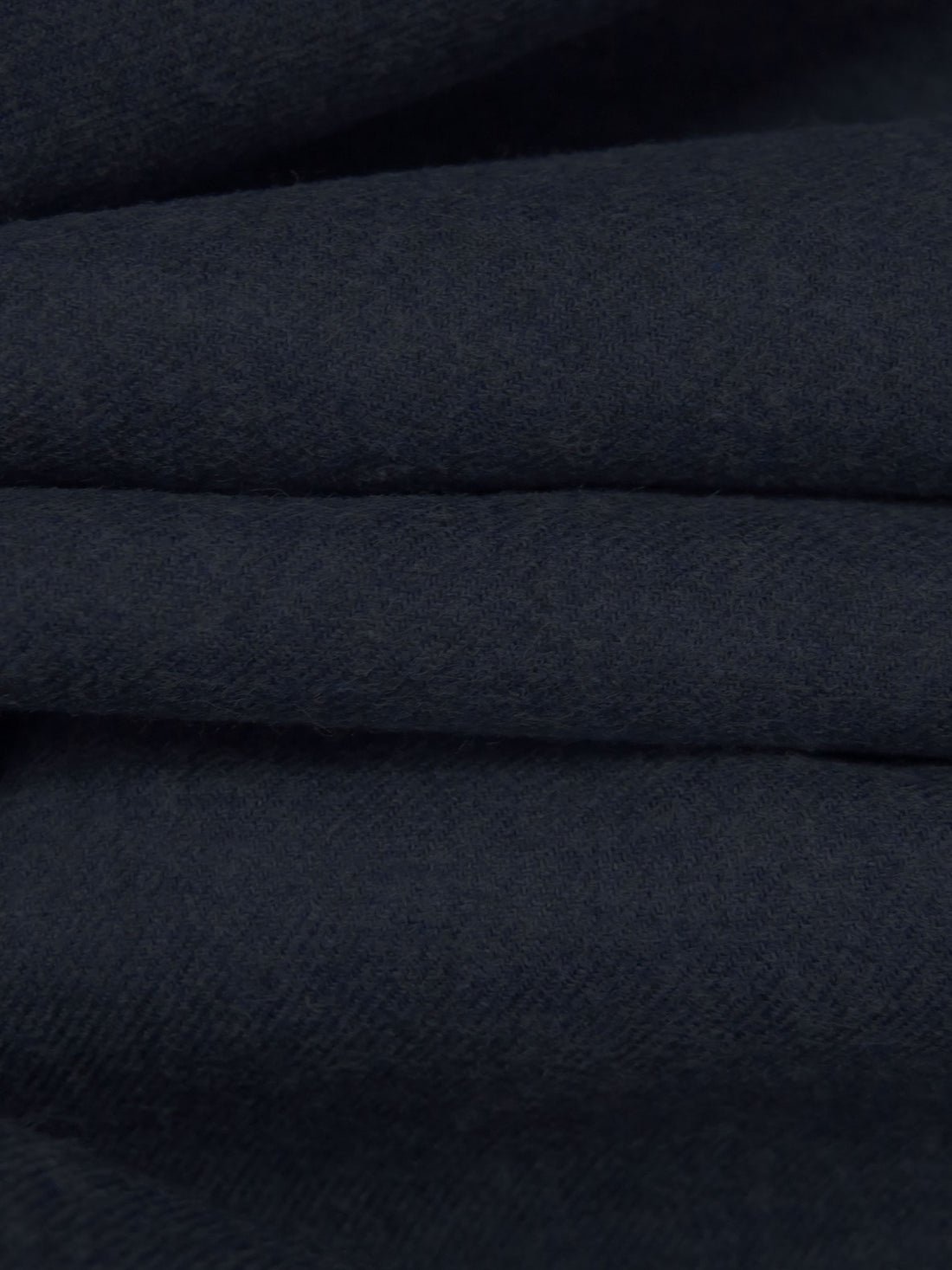 Dark Denim 100% Cotton Flannel Shirting 56W