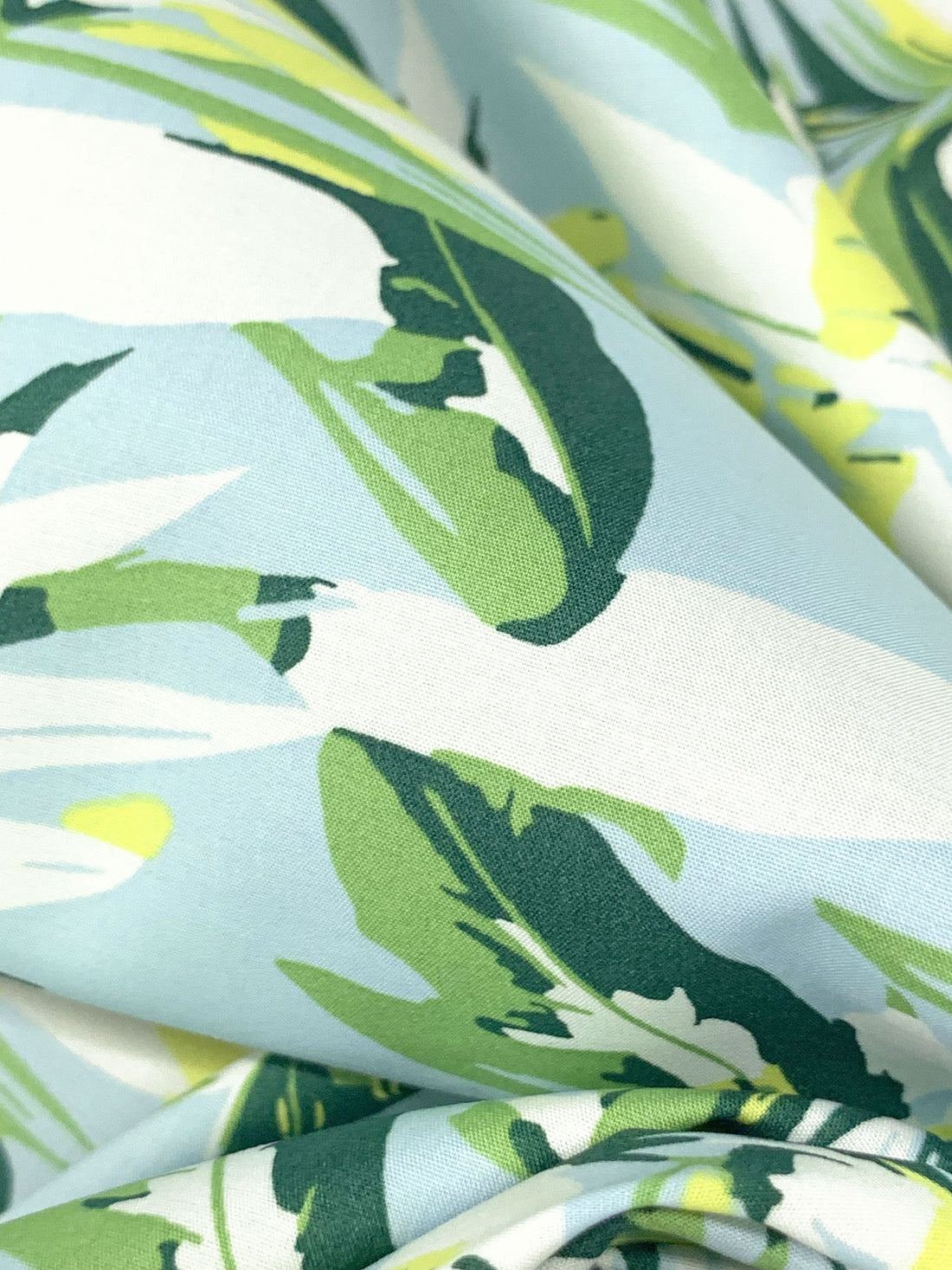 Turquoise Mist/Iguana Green/Multi Cotton/Lycra Floral Print Poplin Shirting 55W