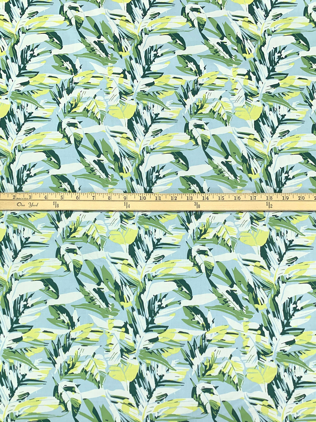 Turquoise Mist/Iguana Green/Multi Cotton/Lycra Floral Print Poplin Shirting 55W