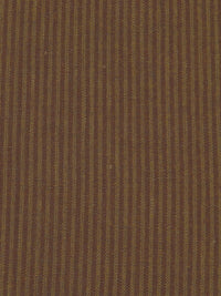 Chocolate/Muted Field Drab 100% Linen Small Vertical Stripe Weave Suiting 58W