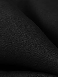 Black 100% Linen Shirt Weight Woven 57W