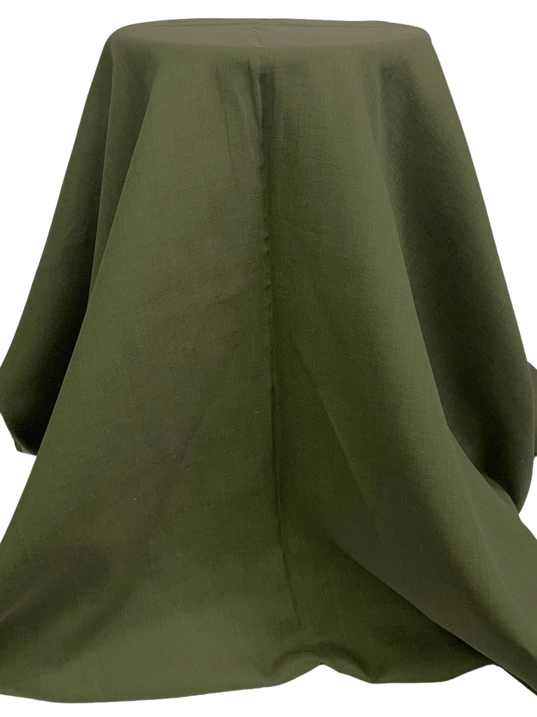 Dark Olive Green 100% Linen Shirt Weight Woven 59W