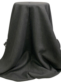 Gray/Black/Cobalt Blue 100% Linen Yarn-Dyed Plaid Shirt Weight Woven 58W
