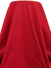 Fire Engine Red 100% Organic Cotton Twill Bottom Weight Woven 56W