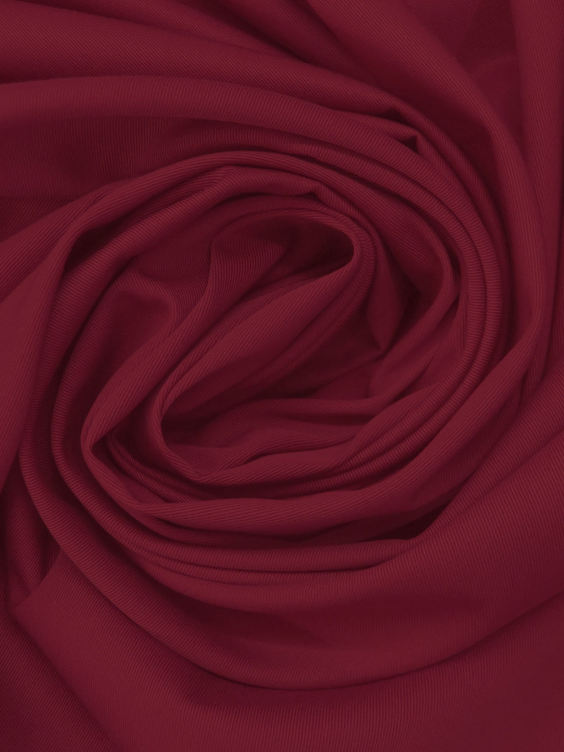 Dark Scarlet 100% Organic Cotton Twill Bottom Weight Woven 56W