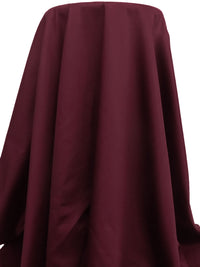 Dark Claret 100% Cotton Sateen Shirting 56W