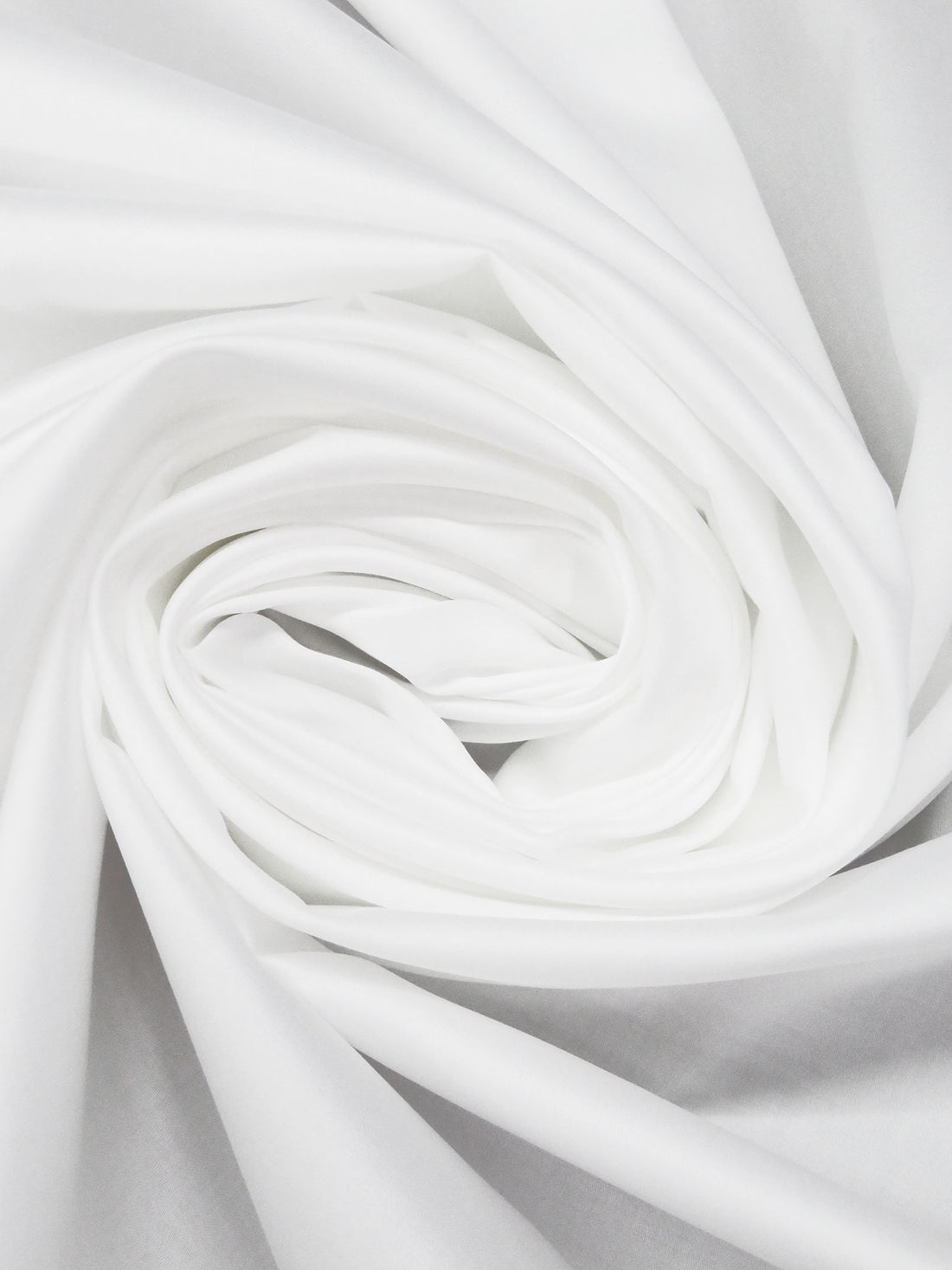 Pure White 100% Cotton Sateen Shirting 56W