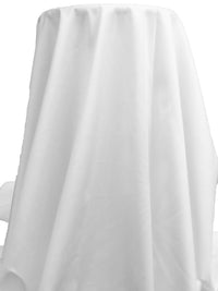 Pure White 100% Cotton Sateen Shirting 56W