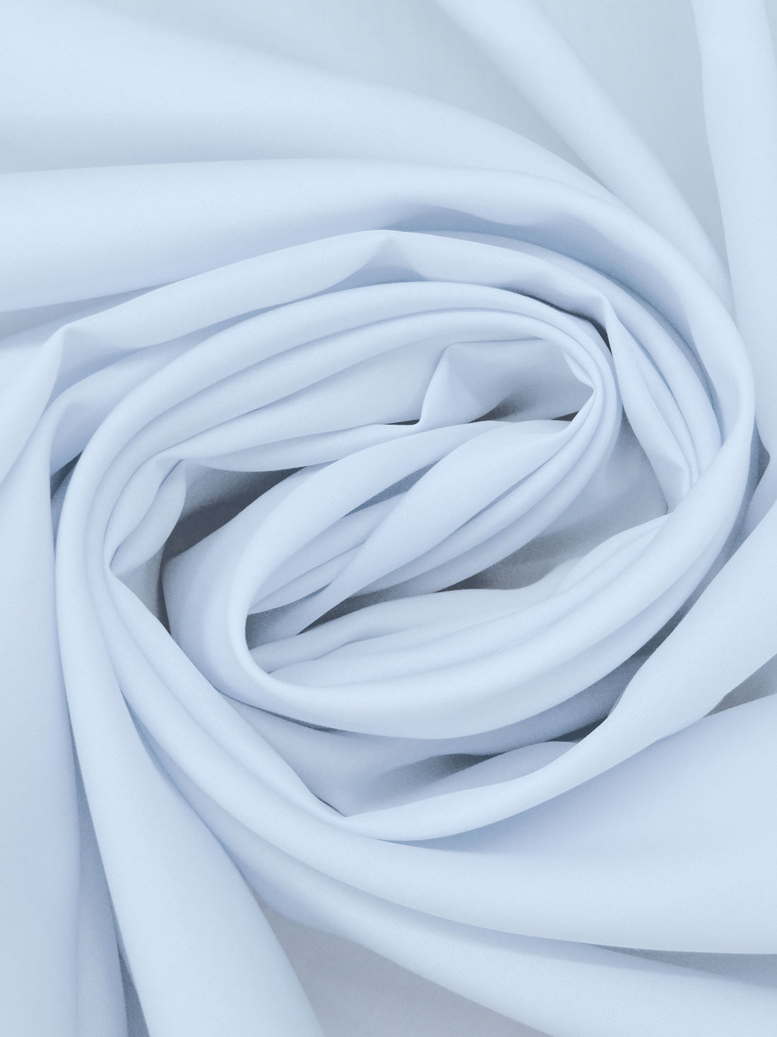 Light Beau Blue 100% Cotton Broadcloth Shirting 57W