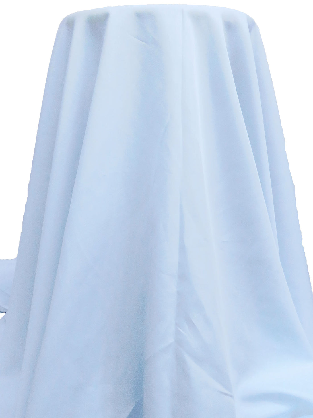 Light Beau Blue 100% Cotton Broadcloth Shirting 57W