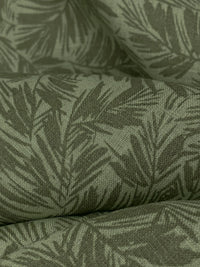 Rifle Green/Dusty Old Forest 100% Linen Floral Print Shirt Weight Woven 60W