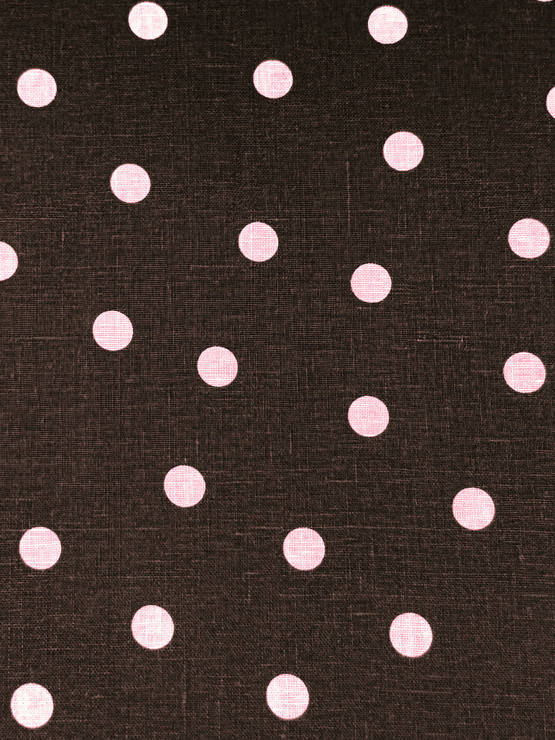 Royal Brown/White 100% Linen Scattered Dot Print Shirt Weight Woven 52W