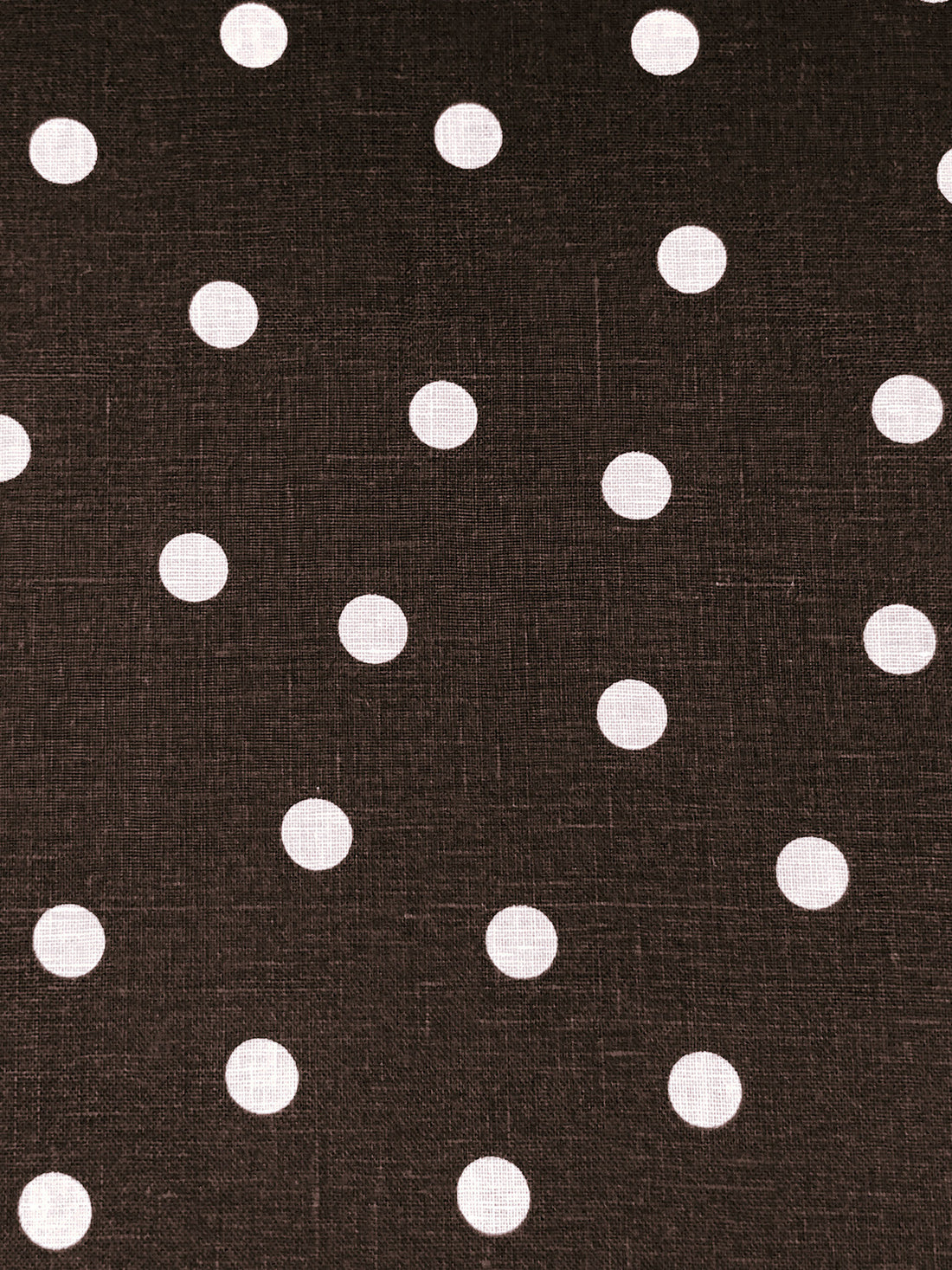 Royal Brown/White 100% Linen Scattered Dot Print Shirt Weight Woven 52W