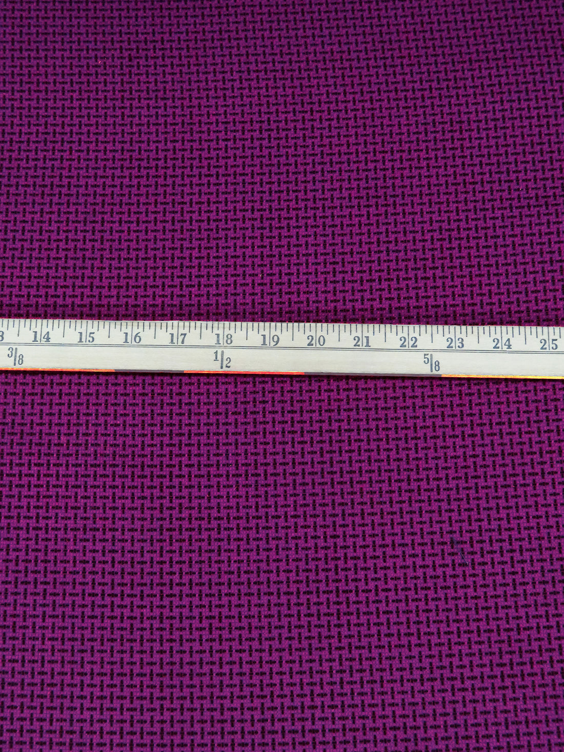 Vibrant Grape/Black Polyester/Wool Blend Novelty Weave Suiting 59W