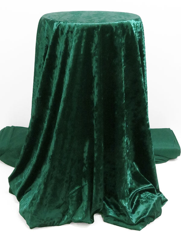 Evergreen Polyester/Lycra Crushed Stretch Velvet Knit 58W