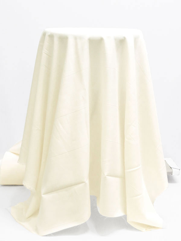 Cream 100% Rayon Crinkle Challis - NY Designer - 44W