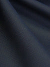 Navy 100% Cotton Diamond Weave Suiting - NY Designer - 59W