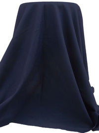 Navy 100% Cotton Diamond Weave Suiting - NY Designer - 59W