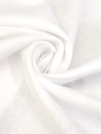 White 100% Linen Light-Weight Yarn-Dyed Chambray Linen 58W