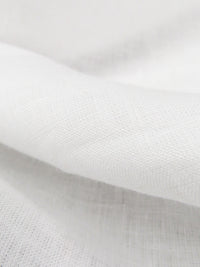 White 100% Linen Light-Weight Yarn-Dyed Chambray Linen 58W