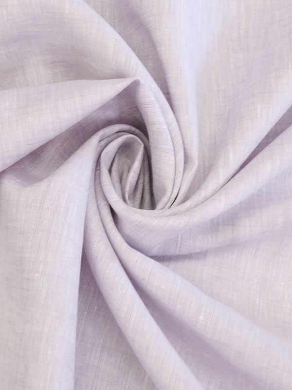 Lilac/White 100% Linen Light-Weight Yarn-Dyed Chambray Linen 58W