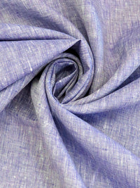 Grape/White 100% Linen Light-Weight Yarn-Dyed Chambray Linen 58W