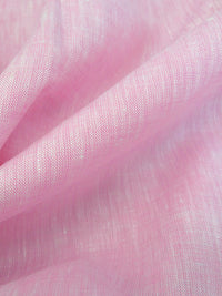 Orchid Pink/White 100% Linen Light-Weight Yarn-Dyed Chambray Linen 58W