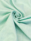 Mint/White 100% Linen Light-Weight Yarn-Dyed Chambray Linen 58W